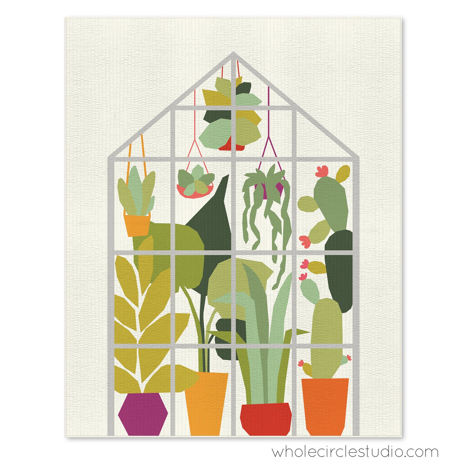 Greenhouse Pattern Greenhouse Garden Quilt Pattern Bundle — Modern Quilt, Foundation Paper ...