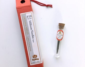 Tulip Big Eye Milliner Needles: Size 10 | needle for sewing, english paper piecing | easy to thread