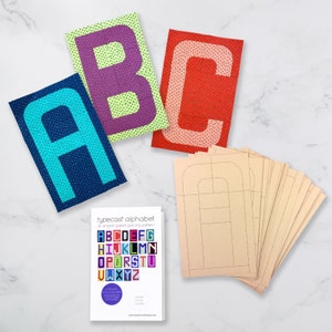 Typecast Alphabet Blocks: Complete English Paper Piecing (EPP) Paper Pack + Pattern Guide