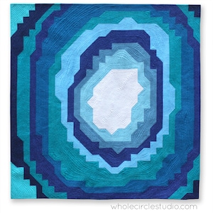 Geode Quilt. Pattern Only. Modern Quilt. PDF Download Instructions. Home Decor. Geology /  Stone / Rock