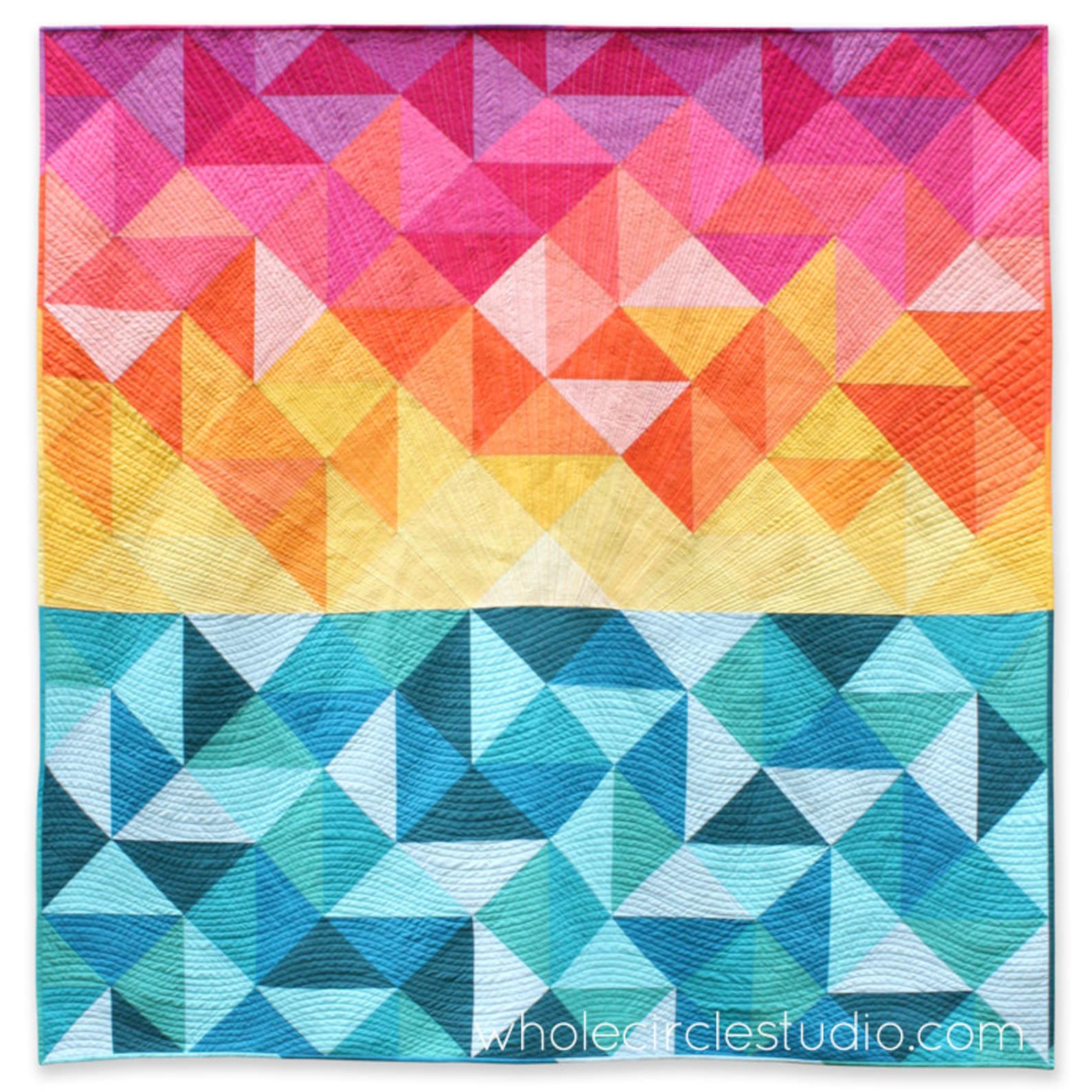 Sunrise / Sunset Quilt. Pattern Only. Modern Quilt. Yogi Gift. Baby ...