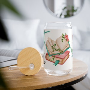 Personalized Just One More Chapter Glass - 16oz Perfect Gift for Book Lovers and book clubs perfect for ice coffee
