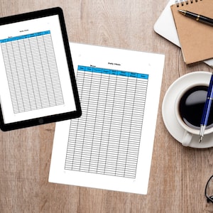 Daily Vitals tracker digital and/or printable