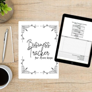 Peut inclure: Un modèle de suivi d'entreprise imprimable en noir et blanc pour les représentantes Avon. Le suivi comprend une section pour les ventes, les dépenses et les revenus. Le titre du suivi est "Business Tracker for Avon Reps".