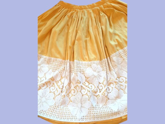 Harlem Yellow Pleated Skirt