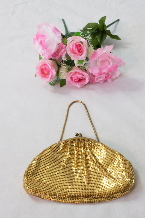 1940s Gold Metal Mesh Purse