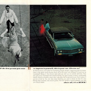 BUICK ELECTRA 225 | 1964 | Retro Ads | Luxury Cars | Automobilia | Vintage Ad | Father&#39;s Day | Gift Idea | 1960s | Free Shipping Included