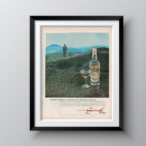 Vintage Smirnoff Vodka Advertisement 1964, Size 13x10 Inches, Original Vintage Alcohol and Tobacco Ads, Life Magazine September 18 1964