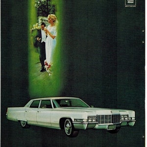 CADILLAC SEDAN DEVILLE | 1969 | Retro Ads | Vintage Car Ads | Automobilia | Vintage Ads | Gift Ideas | 1960s Ads | Free Shipping Included