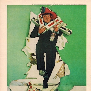 Smirnoff Vodka - 1966 - Vintage Ad - Retro Ad - Old Advertisement - Buddy Hackett - Free Shipping Included – Vintage Magazine Ad - Gift Idea