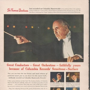 Vintage Columbia Records Ad - 1942 - Vintage Ad - Retro Ad - Vintage Magazine Advertisement - Free Shipping Included - Christmas Gift