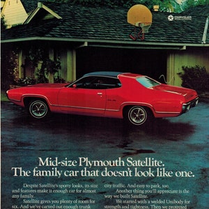 1970 PLYMOUTH SATELLITE Car Advertisement