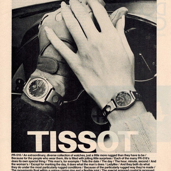 1970 TISSOT WATCHES Advertisement