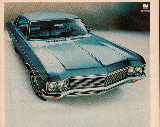 1968 CHEVROLET IMPALA V8 AUSSIE AD ART PRINT POSTER