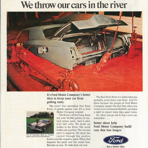 FORD CARS | 1969 | Retro Ads | Vintage Ads | Painting | Automobilia | Car Collector | 1960s | Gift Ideas | Free Shipping Included