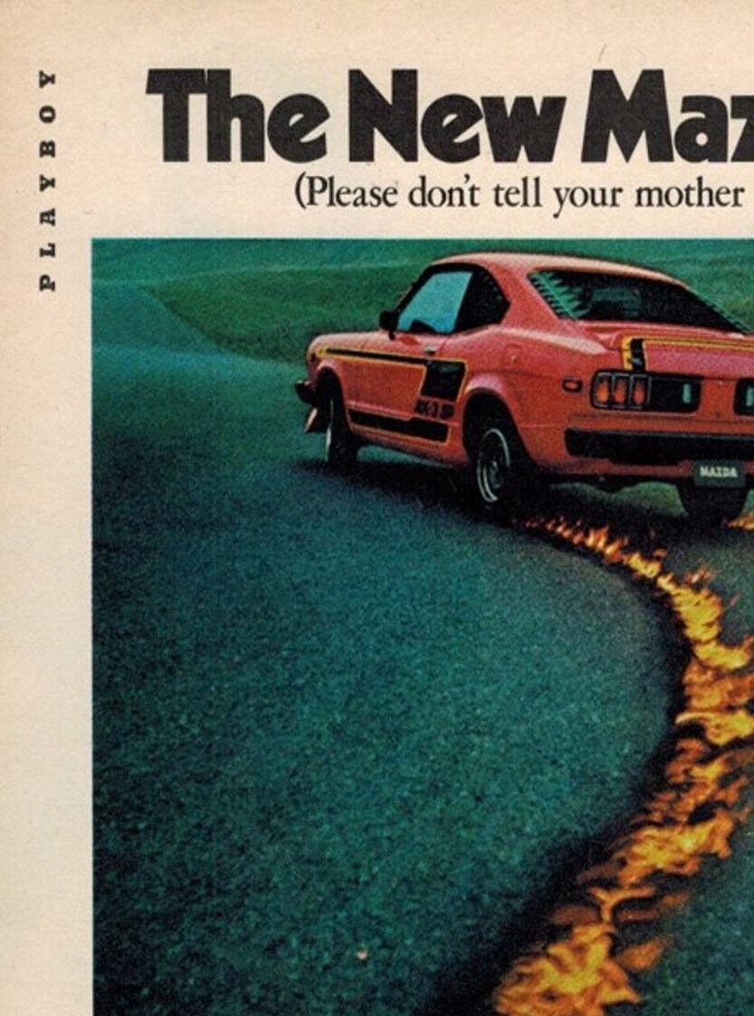 1972 Mazda RX-3 Coupe and Station Wagon Original Vintage Retro Classic Car Advertisement Magazine Ads
