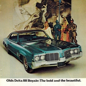 OLDSMOBILE DELTA 88 | 1969 | Retro Ads | Vintage Car Ads | Vintage Ads | Automobilia | Automotive Art | Gift Idea | Free Shipping Included