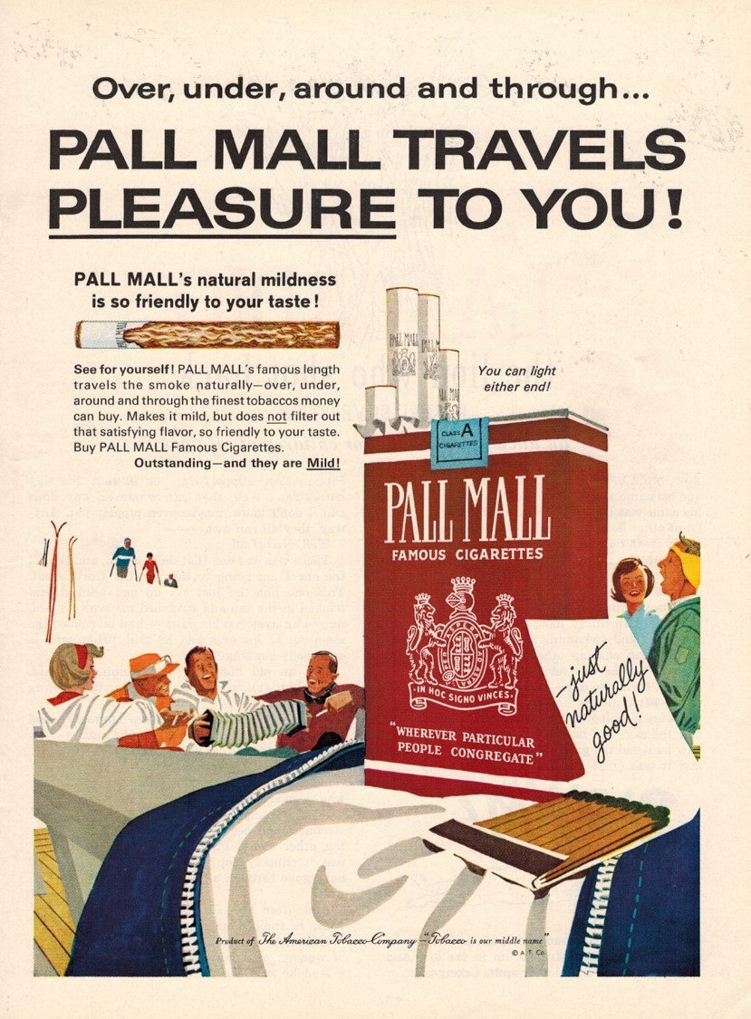PALL MALL CIGARETTES 1963 Retro Ads Cigarette Ads - Etsy