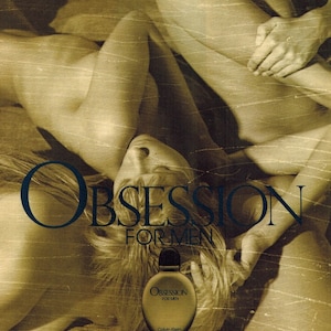 OBSESSION | CALVIN KLEIN | 1987 | 1980s Ads | Retro Ad | Vintage Advertising | Gift Idea | Bathroom Decor | Cologne | Free Shipping Included