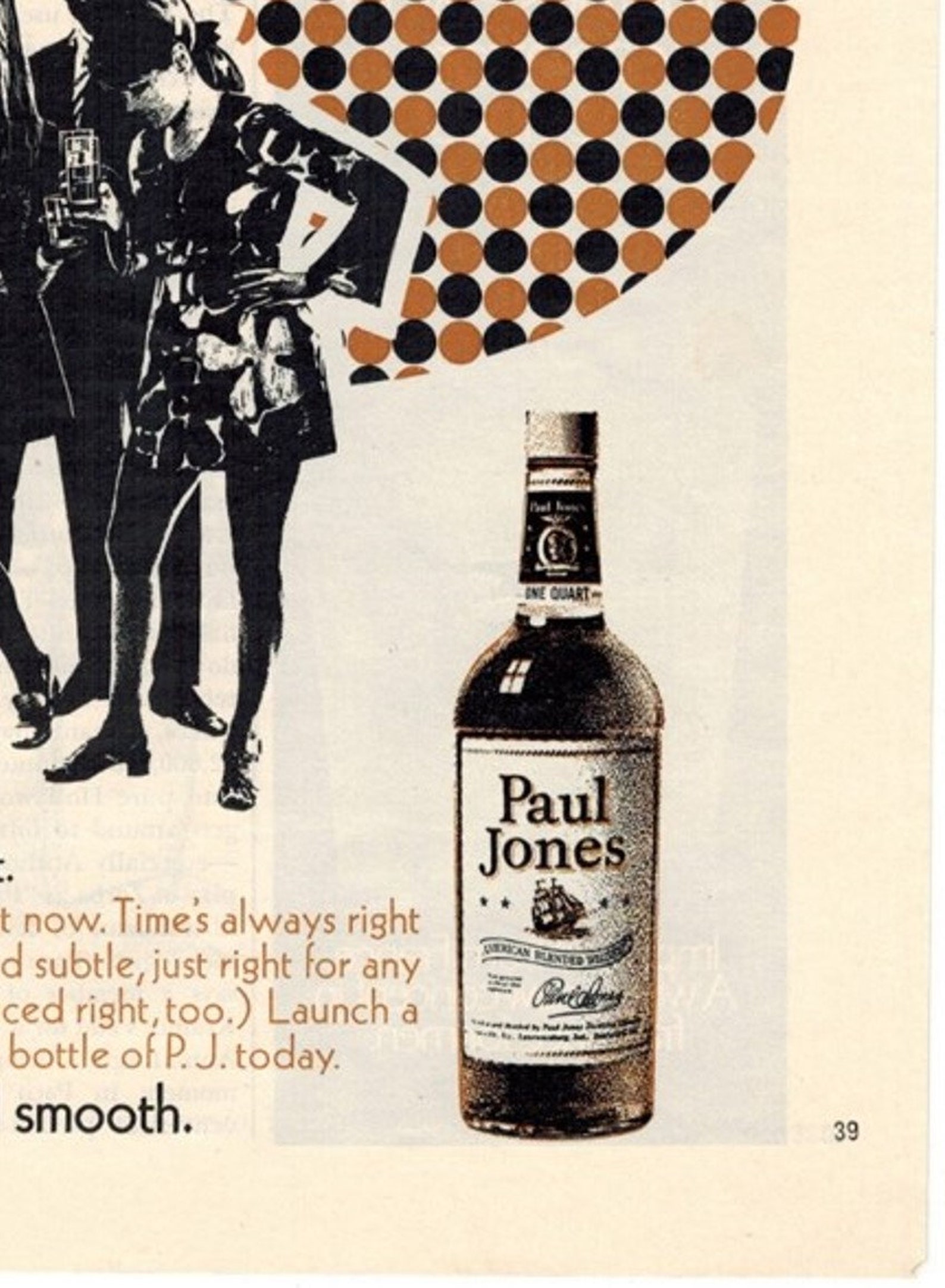PAUL JONES WHISKEY Liquor Ad Vintage Liquor Advertisements Etsy