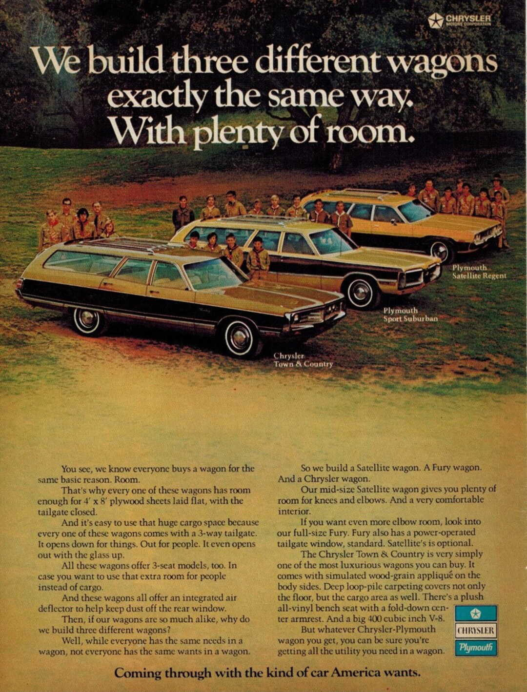 Original Vintage Advertising for 1960 Plymouth Station Wagon 