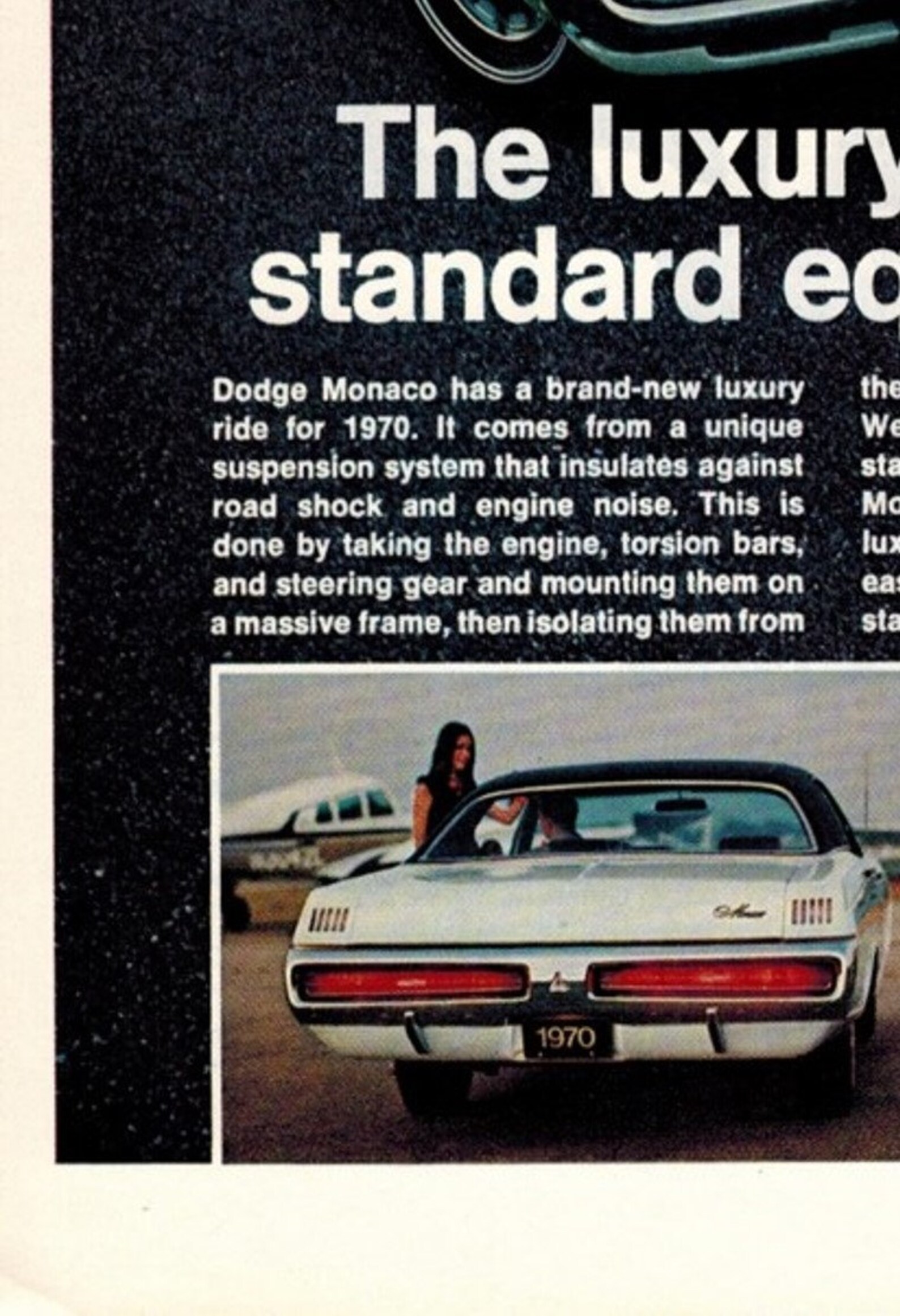 Dodge Monaco 1970 Retro Ads Vintage Car Ads Etsy