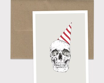 One Year Closer - 5x7 Illustrated Birthday Card with Envelope