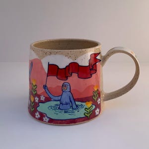 Défilé de chevaliers allant nager