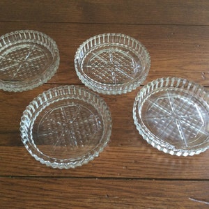 Set of 4 Lovely Crystal Coasters