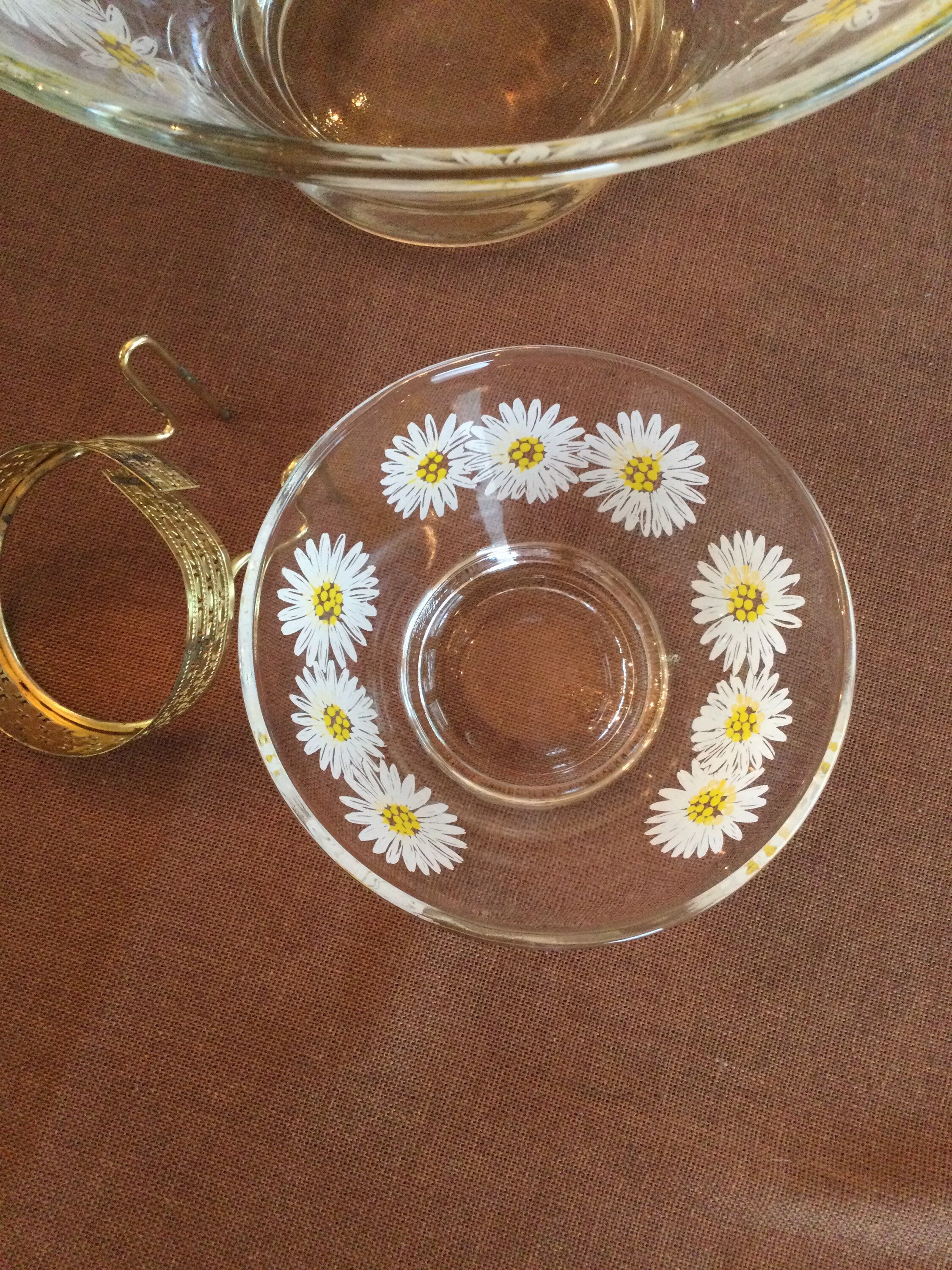 Mid Century Culver Daisy Chip and Dip 3 Piece Set Etsy