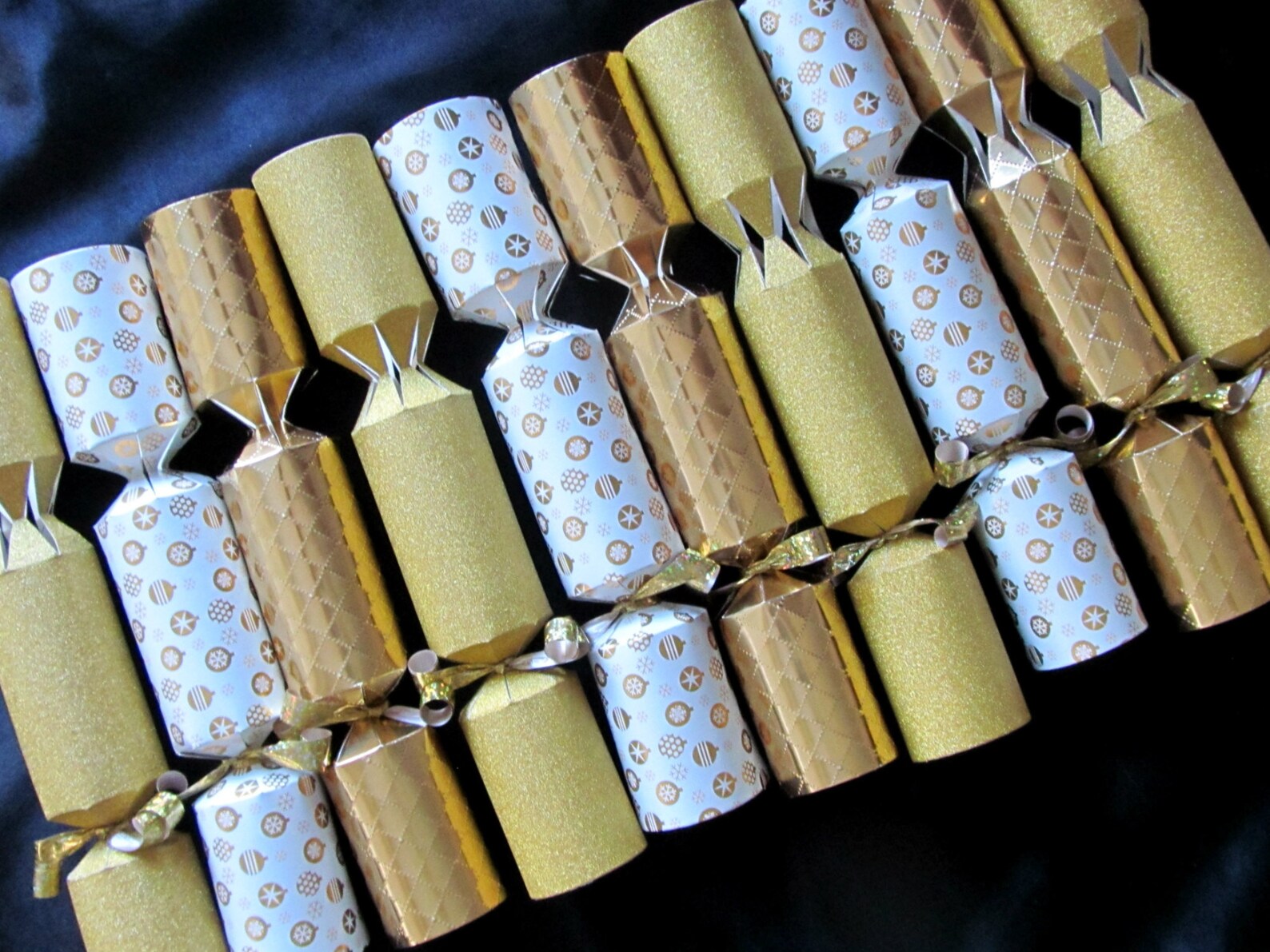 LUXURY GOLD Christmas crackers Christmas poppers DIY insert Etsy