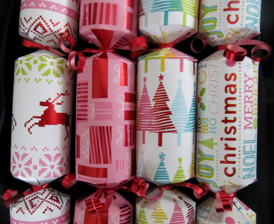 Christmas crackers Christmas poppers Set of 8 formed & Etsy