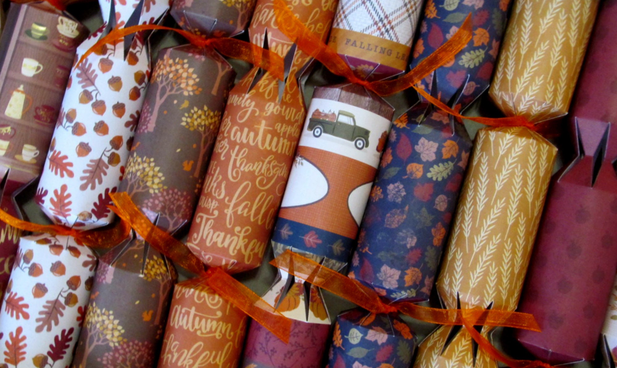 THANKSGIVING Christmas Crackers, Party Poppers, Thanksgiving Party ...
