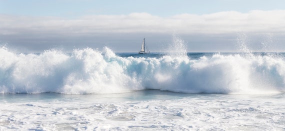 LARGE SEASCAPE SAILING print