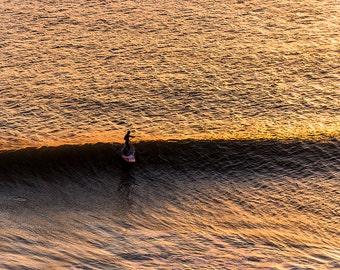 SUNSET SURFING PRINT