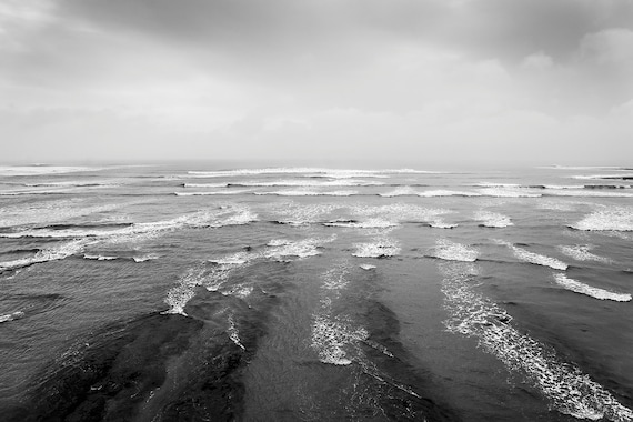 BLACK AND WHITE Seascape Print