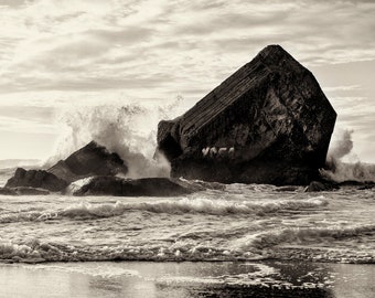 BLACK AND WHITE Seascape print