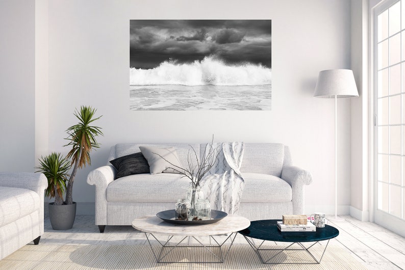 LARGE WAVE PRINT image 6