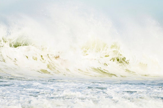 AVALANCHE, Wave Prints, Coastal Print, Ocean Prints, Breaking Wave, Large Wall Art, Seascape Print