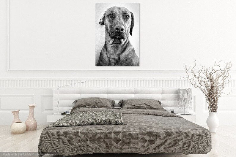 DOG PORTRAIT PRINT, Dog Wall Art, Animal Art image 2