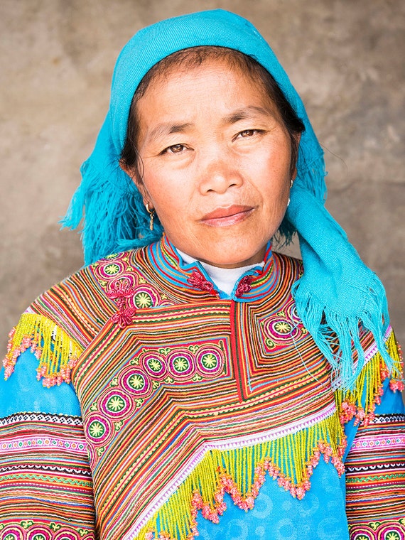 COLOURFUL VIETNAM PORTRAIT Print