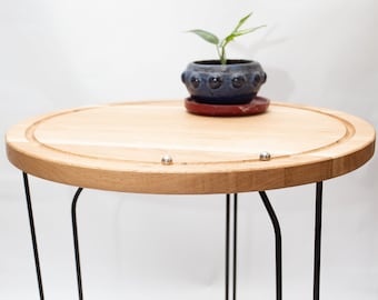 Saturn Coffee Table | Wooden Coffee Table | Hairpin Legs Coffee Table | Oakwood Coffee Table| Bedside Coffee Table