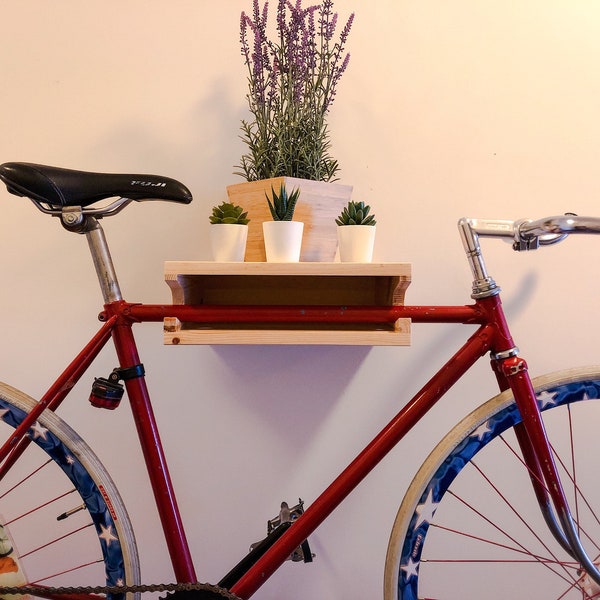 Wooden Bike Rack Wall Mount – Space-Saving Bike Storage