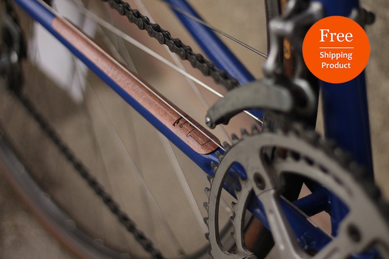 FREE SHIPPING|Wooden Chainstay Protector|Wooden Bike Accessory|Bike|Bicycle|Wood|Gift|Frame|Bike Chain|Laser cut|Bike protection