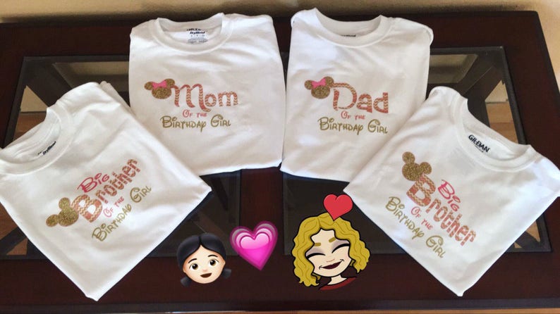 minnie mouse birthday shirts for mom and dad