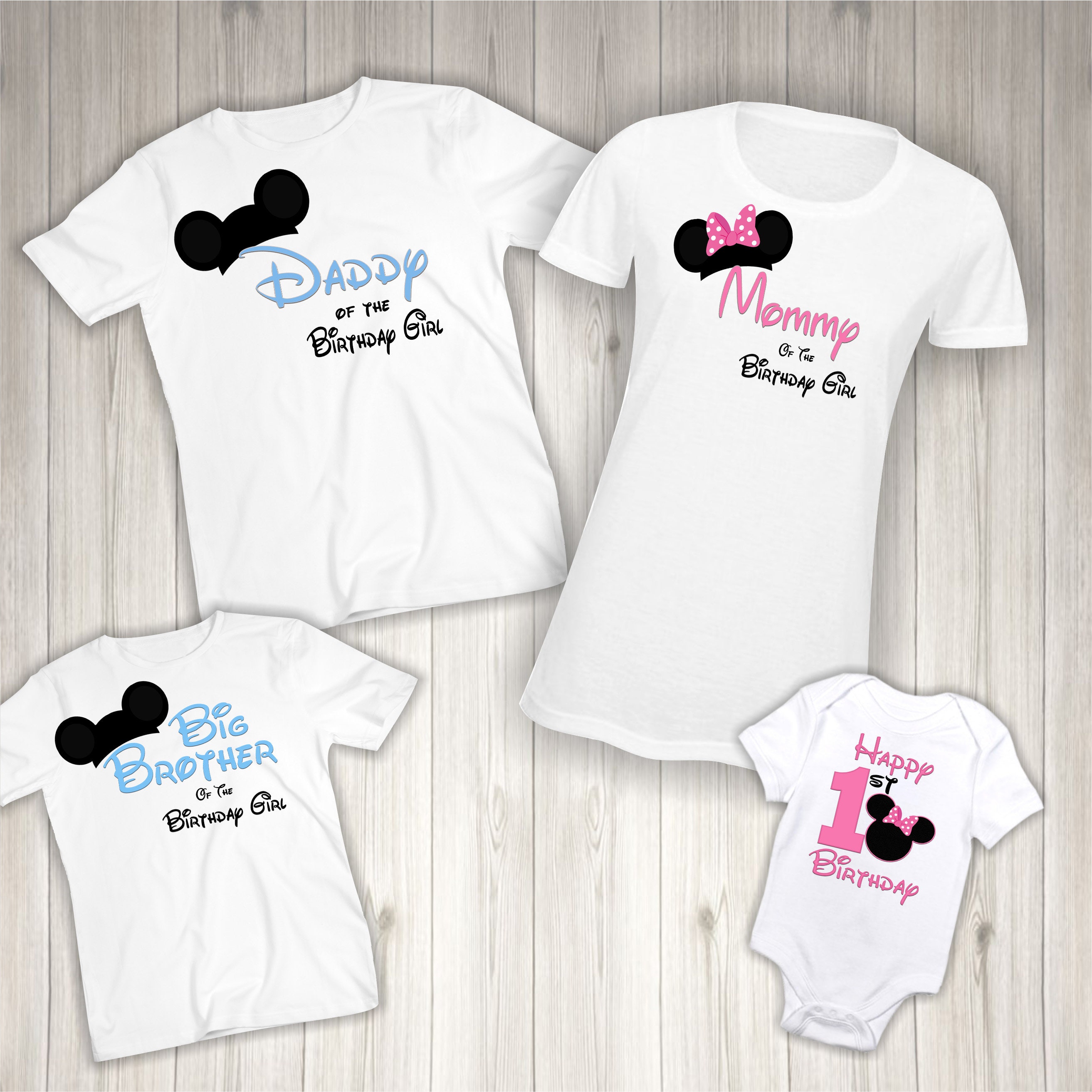 Mickey Minnie Birthday Disney Trip Pink 