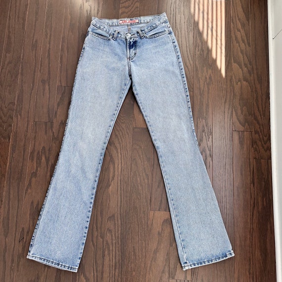 90s Express Light Wash Bootcut Cotton Low Rise Je… - image 3