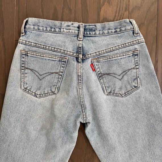 90s Express Light Wash Bootcut Cotton Low Rise Je… - image 7