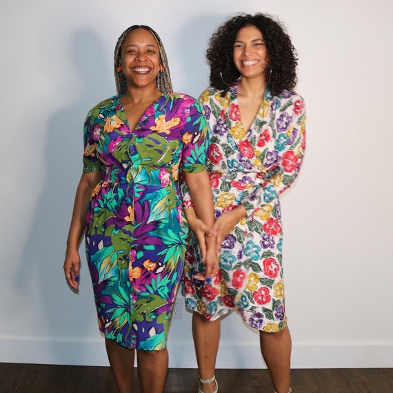 80s wrap sales dress