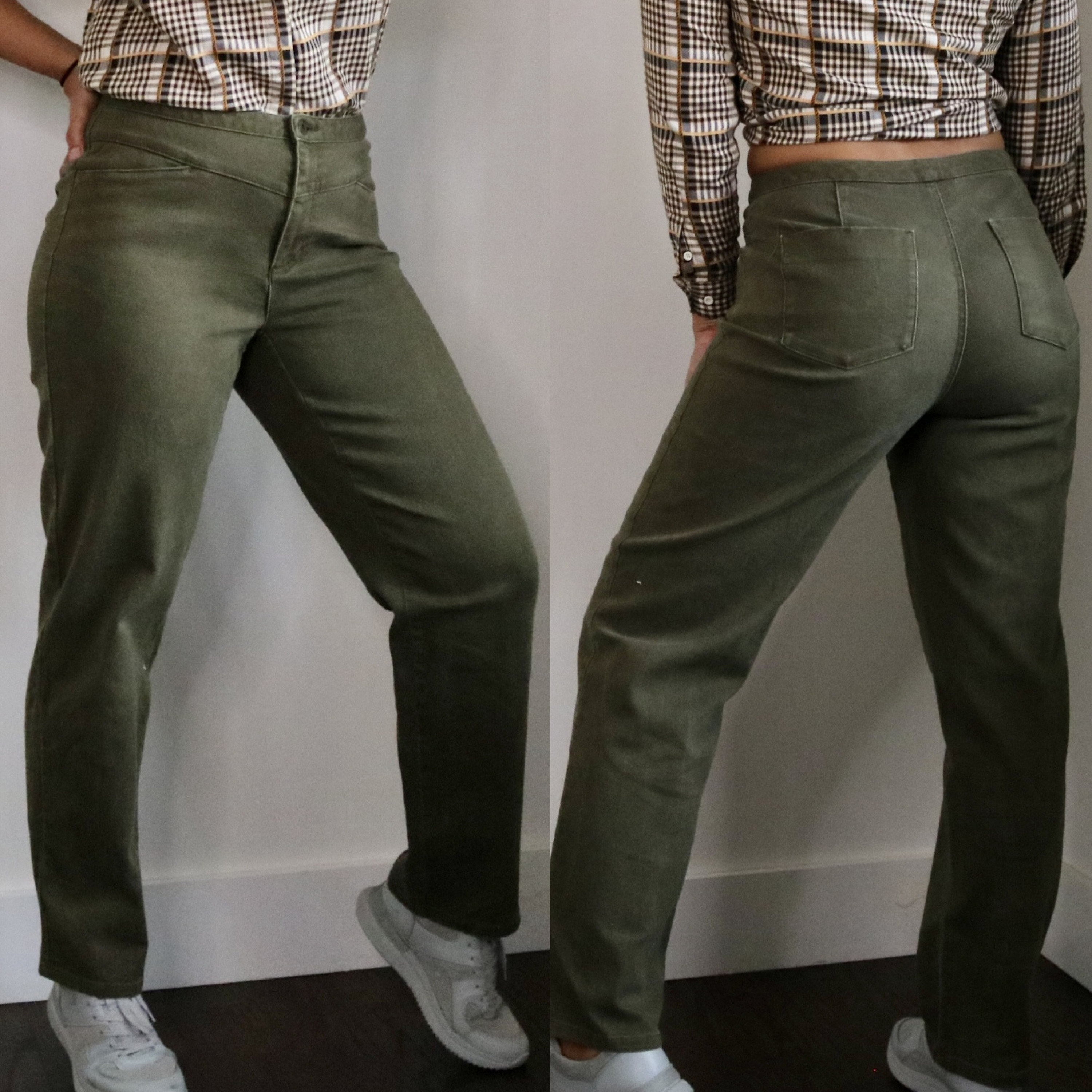 Army green deals mom jeans